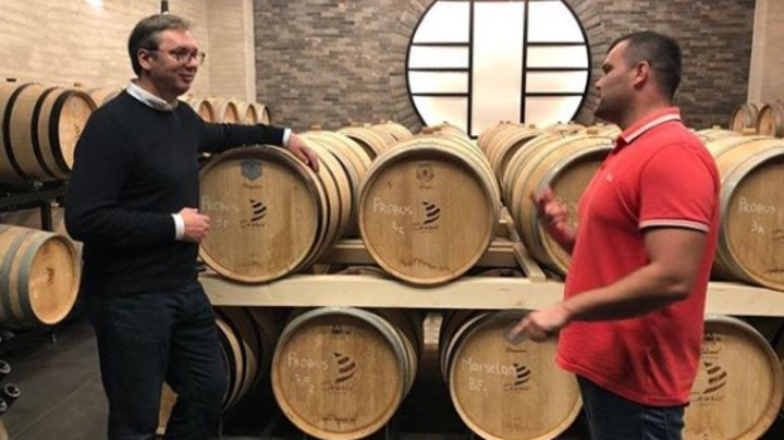 Vučić obišao vinariju na Fruškoj Gori, kao i galeriju Sava Šumanović u Šidu (FOTO)