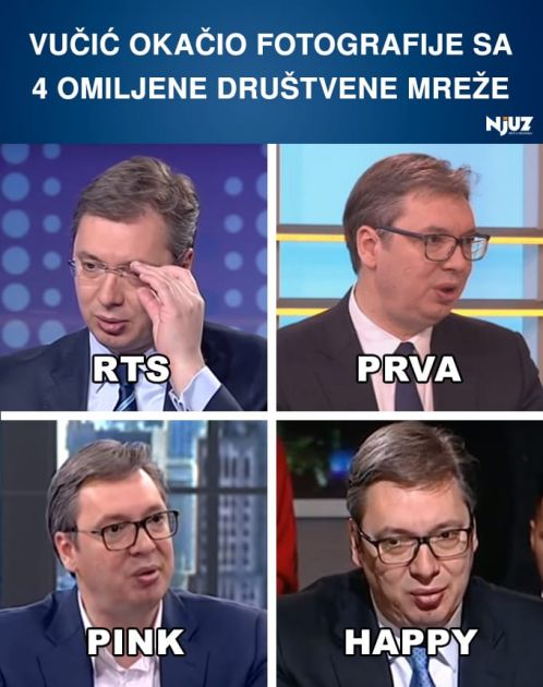 Vučić okačio fotografije sa 4 omiljene društvenih mreža