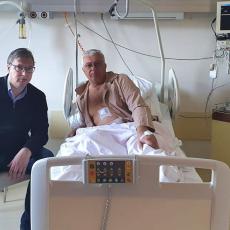 Vučić posetio Mandića u bolnici: Bratska poruka za brzo ozdravljenje (FOTO)
