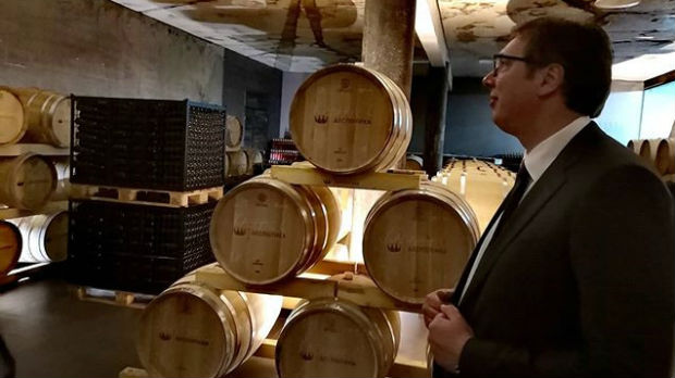 Vučić posetio vinariju kod Smederevske Palanke