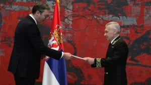 Vučić primio akreditivna pisma od ambasadora Rusije Aleksandra Bocan-Harčenka