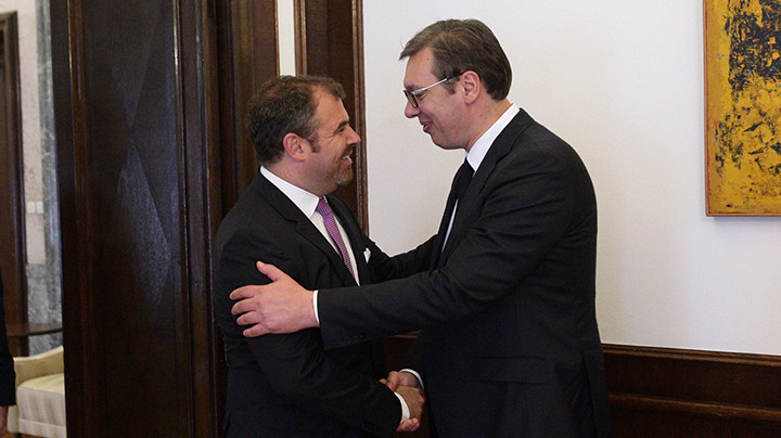 Vučić razgovarao sa Florijanom Hanom: Za prevazilaženje zastoja u dijalogu neophodno je da Priština ukine takse na proizvode iz centralne Srbije (FOTO)