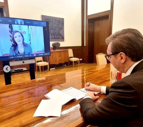 Vučić razgovarao sa administratorkom USAID Samantom Pauer