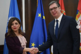 Vučić razgovarao sa šeficom UNMIK-a o neprestanom ugrožavanju bezbednosti Srba na KiM