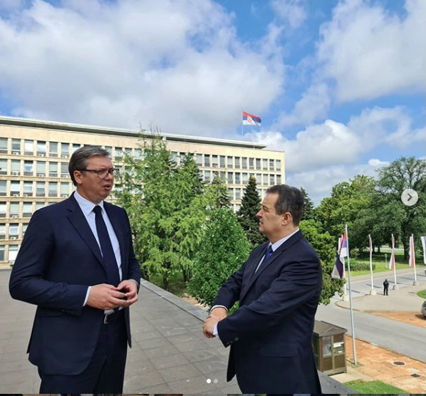 Vučić sa Dačićem o sastancima u SAD i Briselu