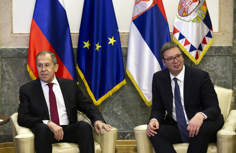 Počeo sastanak Vučića i Lavrova