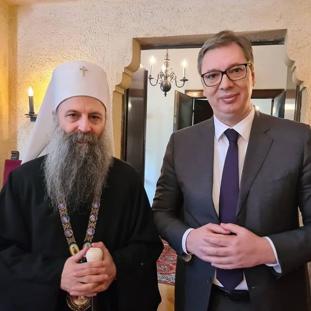 Predsednik Vučić na sastanku sa patrijarhom