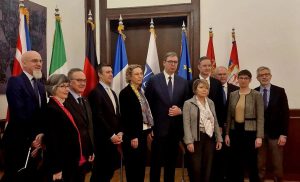 Vučić sa ambasadorima Kvinte pri OEBS i diplomatskim predstavnicima u Beogradu