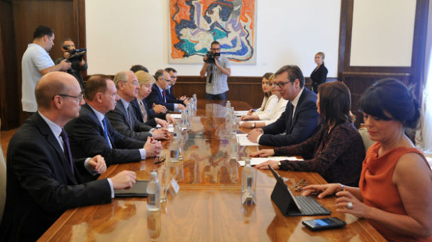 Vučić sa delegacijom Odbora francuskog Senata