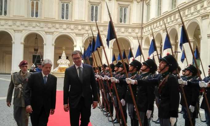Vučić sa državnim vrhom Italije: Sjajni odnosi dve zemlje