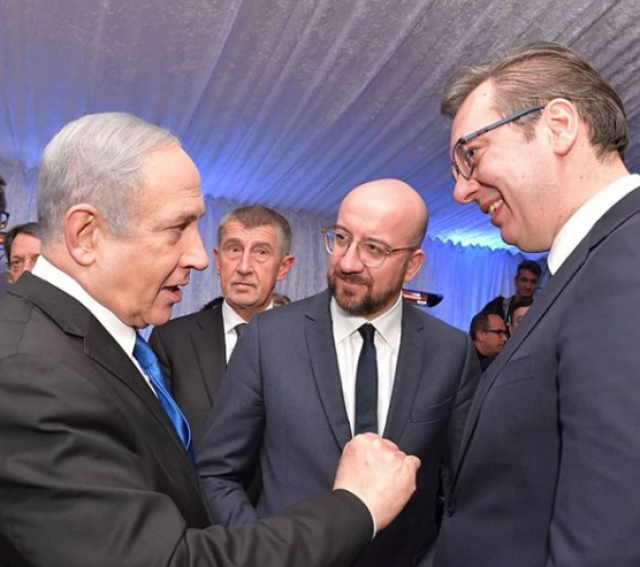 Vučić sa svetskim liderima na svečanoj večeri u Jerusalimu FOTO