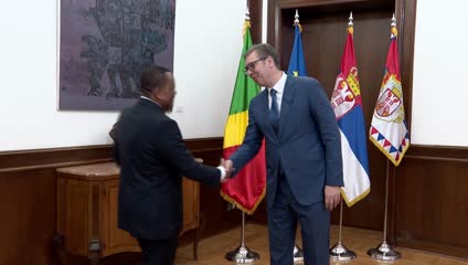 Vučić se sastao sa ministrom spoljnih poslova, frankofonije i dijaspore Konga