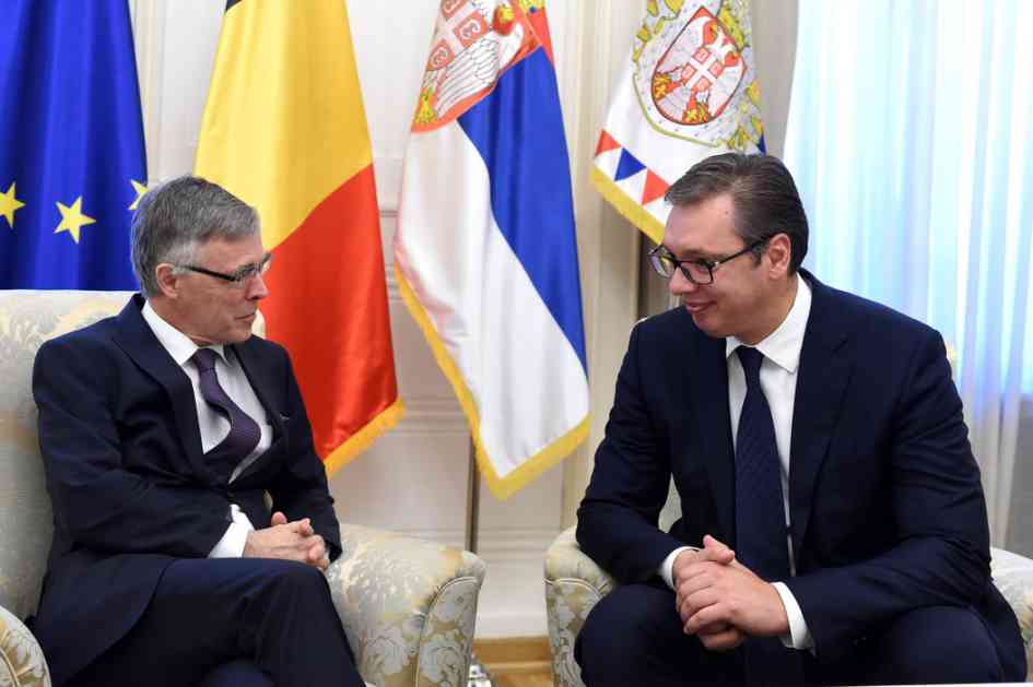Vučić se sastao sa odlazećim ambasadorom Belgije