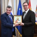 Vučić se sastao sa predstavnikom ruske Dume FOTO