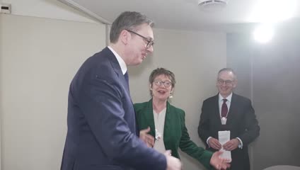 Vučić u Davosu sa predsednicom Evropske banke za obnovu i razvoj