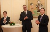 Vučić u japanskoj ambasadi: Svečani prijem povodom obeležavanja 140 godina prijateljskih odnosa