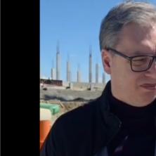 Vučić u obilasku radova: Niče velelepni nacionalni stadion (VIDEO)