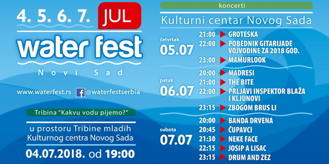 Počeo Water fest u Novom Sadu