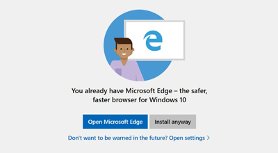 Windows 10 upozorava na Chrome i Firefox