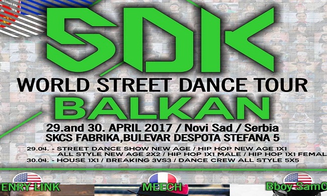 “World street dance tour Balkan” u Novom Sadu