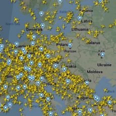 ZABRINJAVAJUĆE: Gužva u vazdušnom prostoru oko Ukrajine, civilni avioni ne smeju da priđu granici