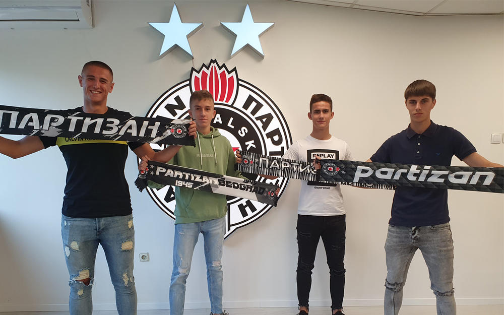 ZALOG ZA BUDUĆNOST: Partizan potpisao četiri stipendijska ugovora sa omladincima!