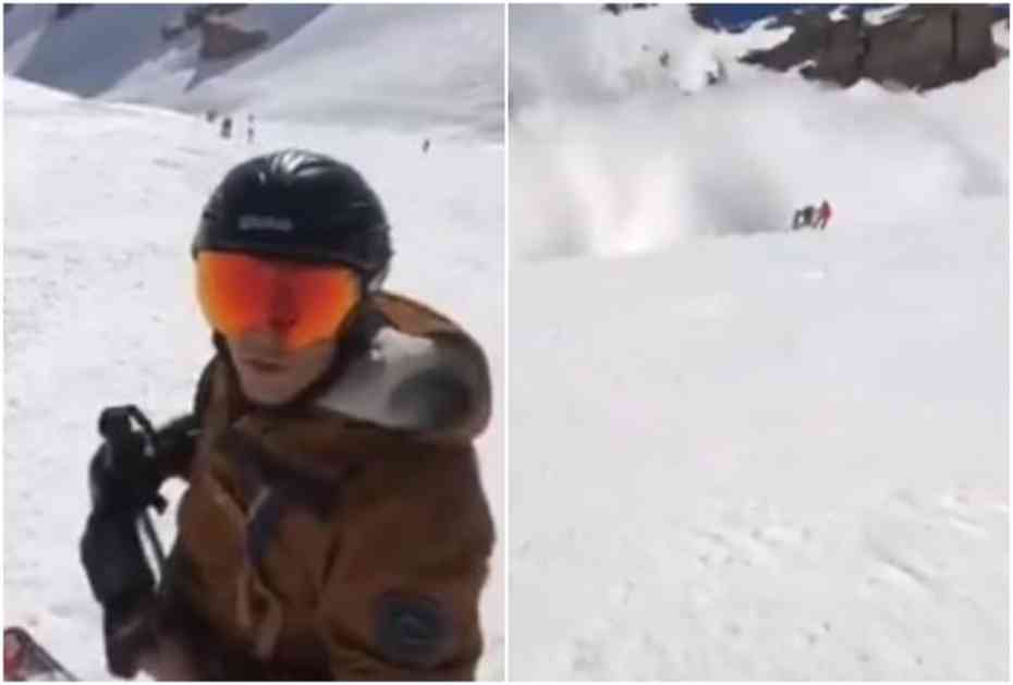 ZASTRAŠUJUĆE SCENE SA ALPA: Skijaš snimio kako su panično bežali od ogromne LAVINE! Kamera uhvatila trenutak kada ih je sneg prekrio (VIDEO)