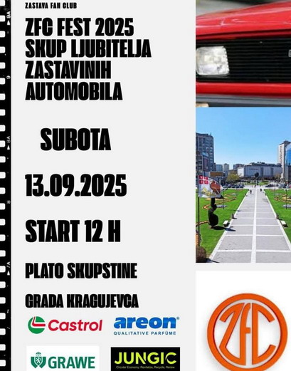 ZFC Fest 2025: Skup ljubitelja Zastavinih automobila