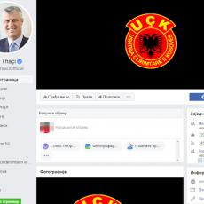 ZLIKOVAČKA PROVOKACIJA: Tači i Veselji na svojim Fejsbuk stranicama postavili amblem OVK za pozadinsku sliku