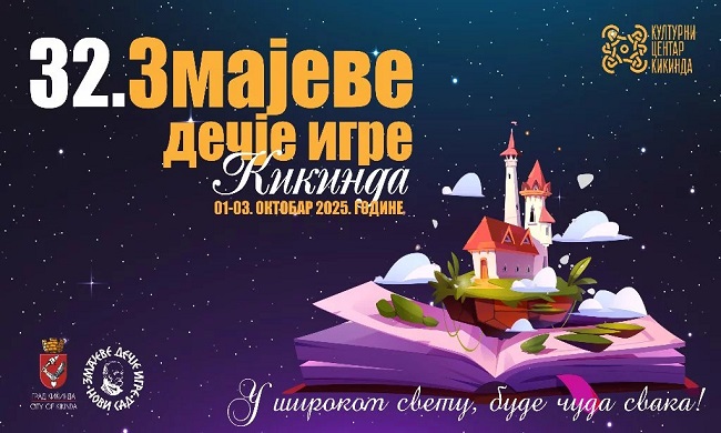 „ZMAJEVE DEČIJE IGRE”: Od 1. do 3. oktobra u Kikindi