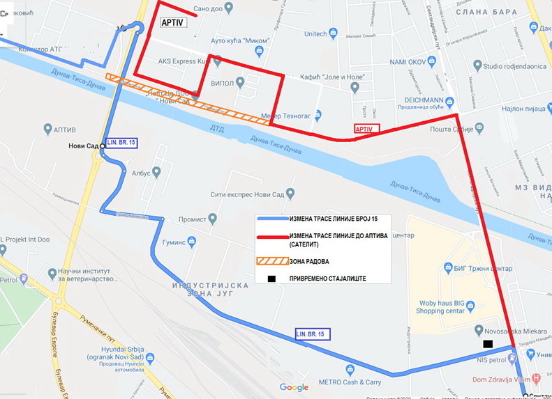 Zabrana saobraćaja u delu Primorske ulice – izmena trasa linija 15, 24, 32, 42 i 55