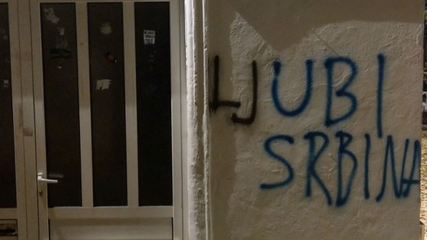 Zadranin prepravio grafit Ubi Srbina u Ljubi Srbina