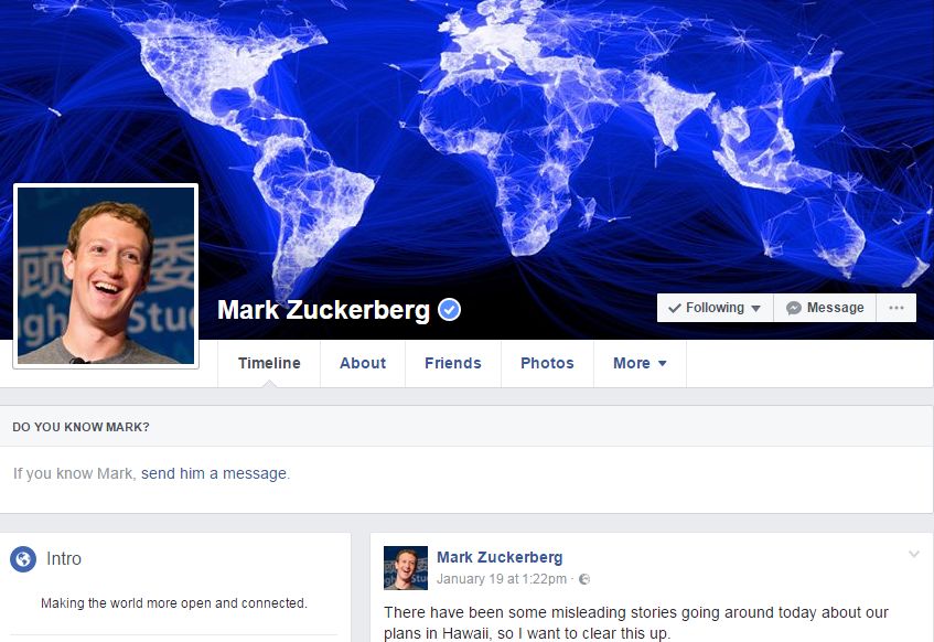 Zakerbergov Facebook profil vodi tim od 10 ljudi!