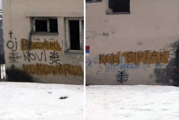 Zastrašujući grafiti u Beranama: “Oj Pazaru novi Vukovaru”