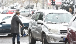 Zbog snega slaba prohodnost auto-puta Beograd-Novi Sad