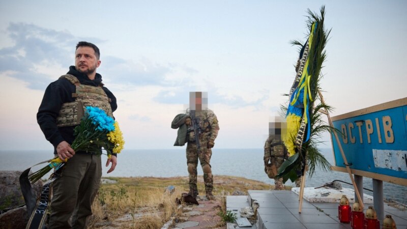 Zelenski na Zmijskom otoku, simbolu ukrajinskog otpora