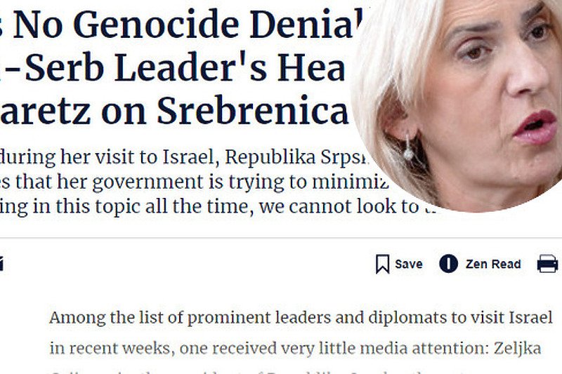 Željka Cvijanović: Nema poricanja genocida, sadržaj Inzkovog zakona nije sporan