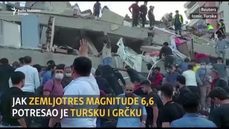 Zemljotres magnitude 6,6 pogodio Tursku i Grčku