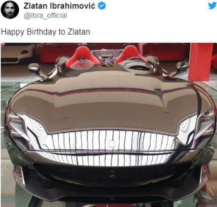 Zlatan Ibrahimović za svoj 38. rođendan kupio Ferrari Monzu SP2
