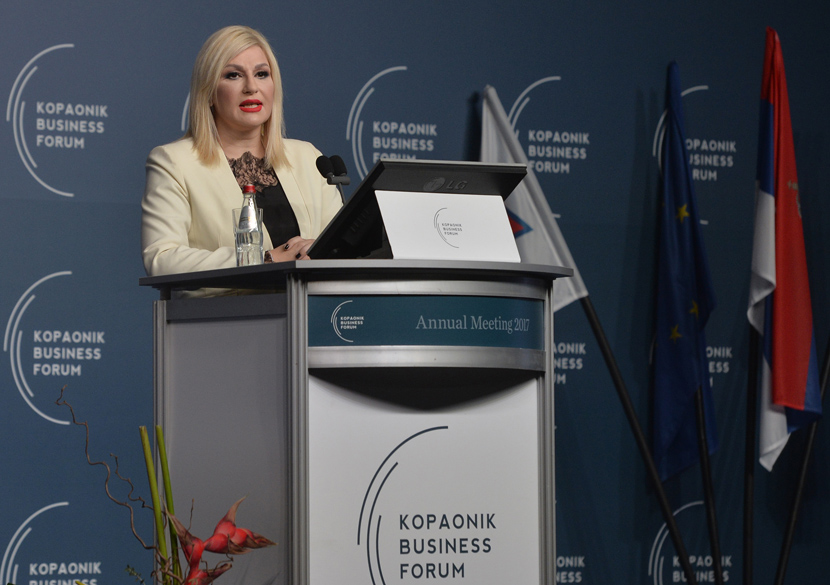 Zorana Mihajlović otvorila drugi dan Kopaonik biznis foruma: U Srbiji imamo infrastrukturni bum