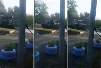 KOD SEVERNODONJECKA PRIMEĆENI RUSKI TERMINATORI: Oklopna vozila namenjena podršci tenkova snimili meštani VIDEO