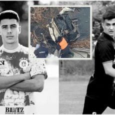 ZAJEDNO UMRLI, ZAJEDNO ĆE BITI I SAHRANJENI: Vlajkovac zavijen u crno - mladi fudbaleri dan pred smrt proveli zajedno
